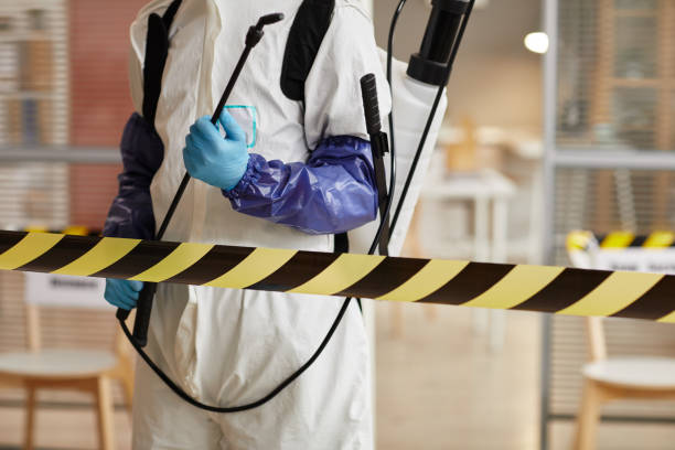 Professional Biohazard Cleanup technician working in Greenland, AR
